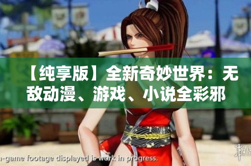 【纯享版】全新奇妙世界：无敌动漫、游戏、小说全彩邪恶福利图集！