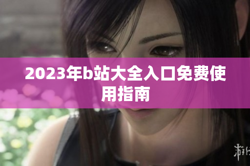 2023年b站大全入口免费使用指南