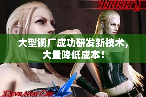 大型铜厂成功研发新技术，大量降低成本！