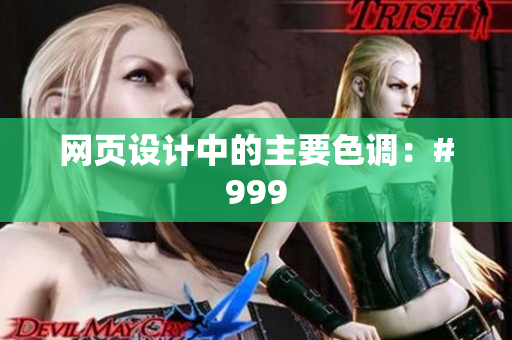 网页设计中的主要色调：#999