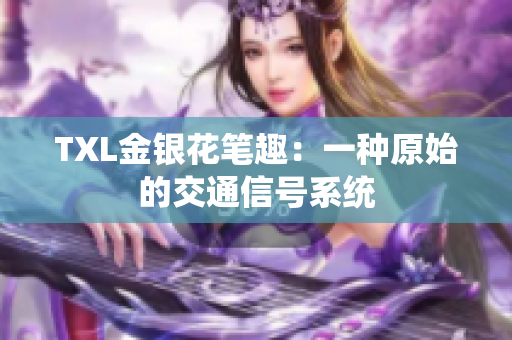 TXL金银花笔趣：一种原始的交通信号系统