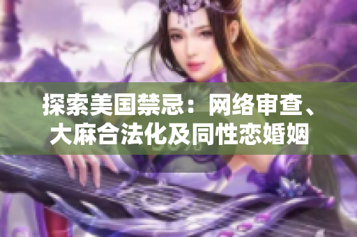 探索美国禁忌：网络审查、大麻合法化及同性恋婚姻