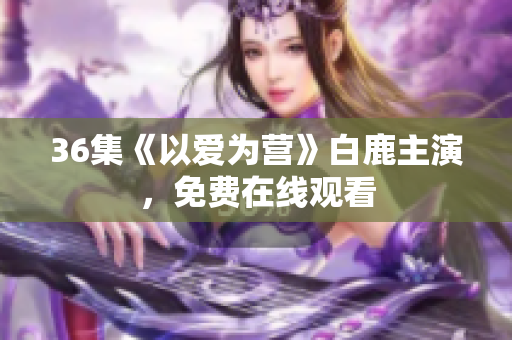 36集《以爱为营》白鹿主演，免费在线观看
