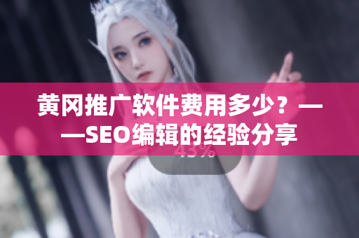 黄冈推广软件费用多少？——SEO编辑的经验分享