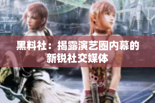 黑料社：揭露演艺圈内幕的新锐社交媒体
