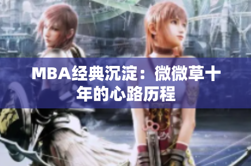 MBA经典沉淀：微微草十年的心路历程