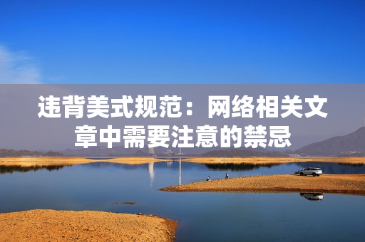 违背美式规范：网络相关文章中需要注意的禁忌