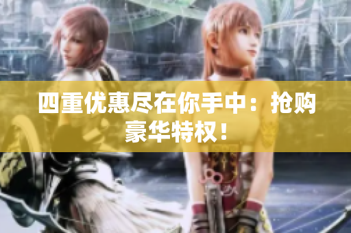 四重优惠尽在你手中：抢购豪华特权！