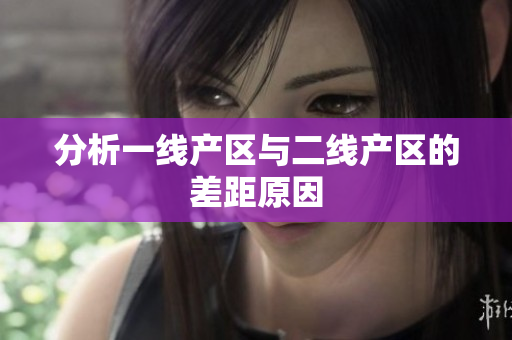 分析一线产区与二线产区的差距原因