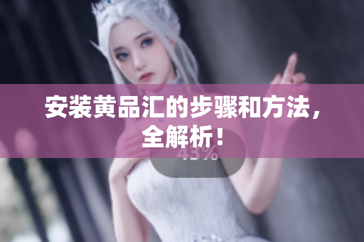 安装黄品汇的步骤和方法，全解析！