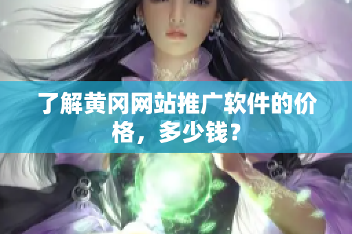 了解黄冈网站推广软件的价格，多少钱？