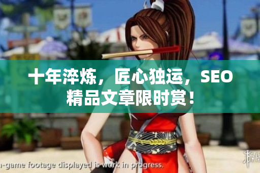 十年淬炼，匠心独运，SEO精品文章限时赏！