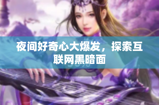 夜间好奇心大爆发，探索互联网黑暗面