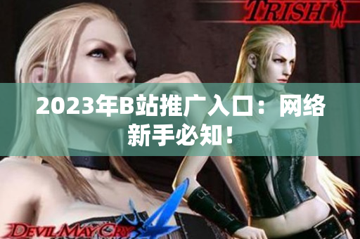 2023年B站推广入口：网络新手必知！