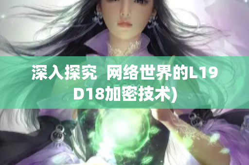 深入探究  网络世界的L19D18加密技术)