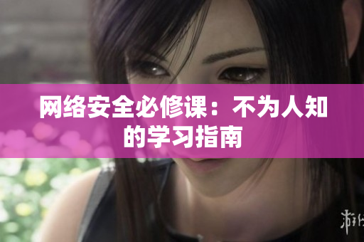 网络安全必修课：不为人知的学习指南