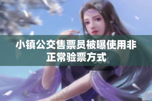 小镇公交售票员被曝使用非正常验票方式