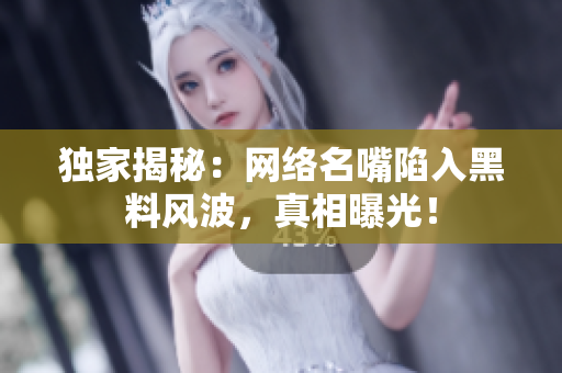 独家揭秘：网络名嘴陷入黑料风波，真相曝光！