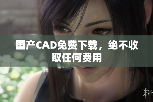 国产CAD免费下载，绝不收取任何费用