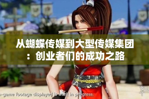 从蝴蝶传媒到大型传媒集团：创业者们的成功之路