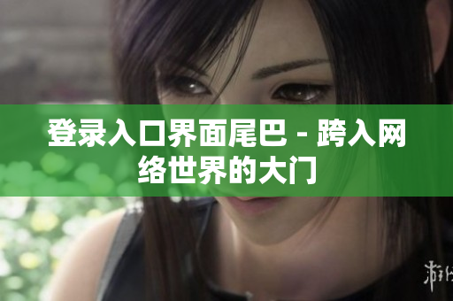 登录入口界面尾巴 - 跨入网络世界的大门