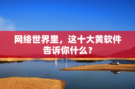 网络世界里，这十大黄软件告诉你什么？