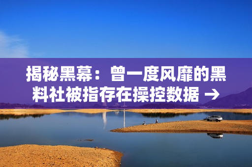 揭秘黑幕：曾一度风靡的黑料社被指存在操控数据 → 黑料社被指数据造假，暗藏震惊真相