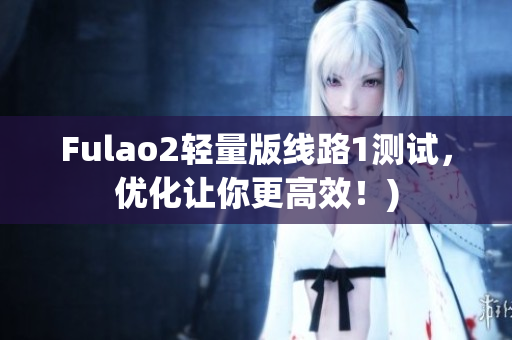 Fulao2轻量版线路1测试，优化让你更高效！)