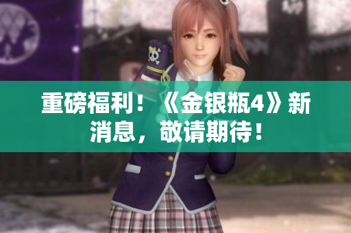 重磅福利！《金银瓶4》新消息，敬请期待！