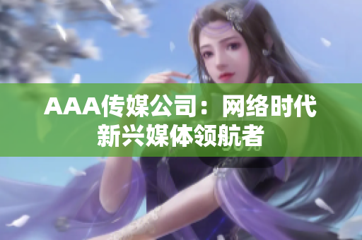 AAA传媒公司：网络时代新兴媒体领航者