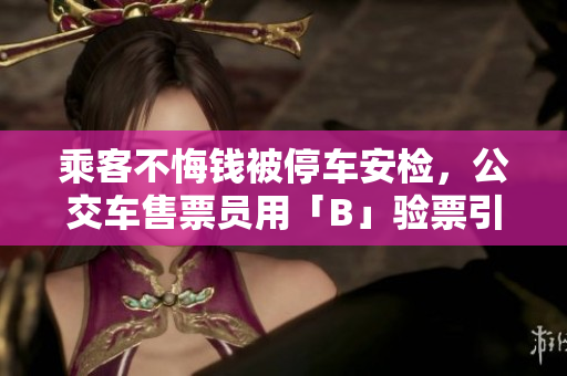 乘客不悔钱被停车安检，公交车售票员用「B」验票引争议