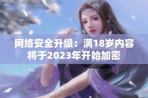 网络安全升级：满18岁内容将于2023年开始加密