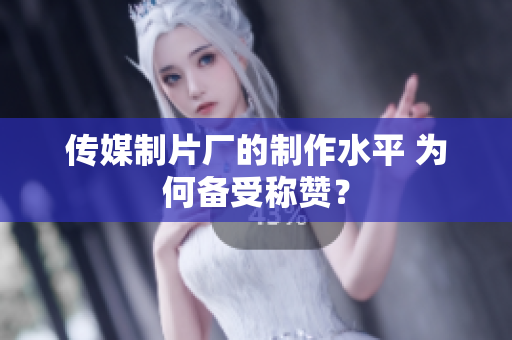 传媒制片厂的制作水平 为何备受称赞？