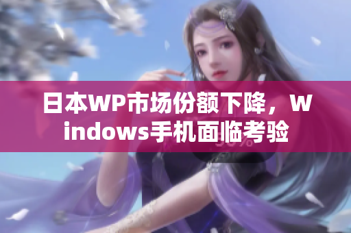 日本WP市场份额下降，Windows手机面临考验
