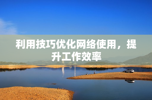 利用技巧优化网络使用，提升工作效率