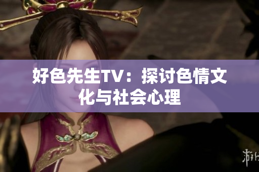 好色先生TV：探讨色情文化与社会心理