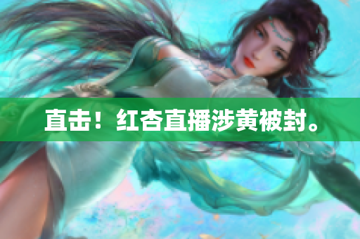 直击！红杏直播涉黄被封。