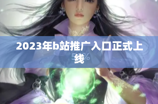 2023年b站推广入口正式上线