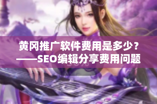 黄冈推广软件费用是多少？——SEO编辑分享费用问题解决方案