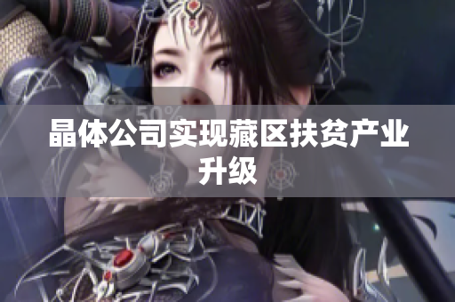 晶体公司实现藏区扶贫产业升级
