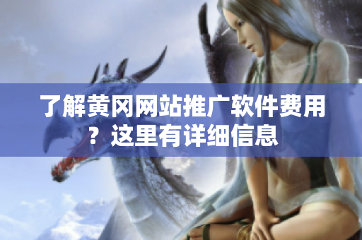 了解黄冈网站推广软件费用？这里有详细信息