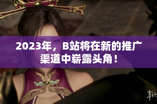 2023年，B站将在新的推广渠道中崭露头角！