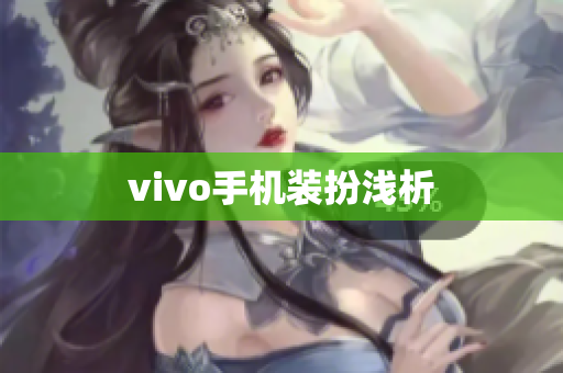 vivo手机装扮浅析