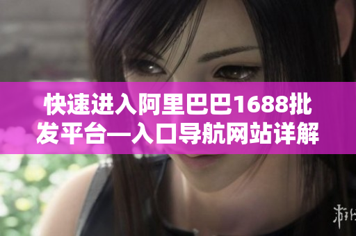 快速进入阿里巴巴1688批发平台—入口导航网站详解