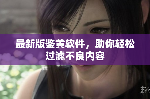 最新版鉴黄软件，助你轻松过滤不良内容