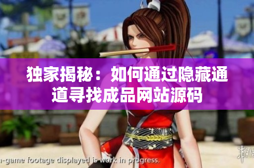独家揭秘：如何通过隐藏通道寻找成品网站源码