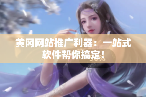 黄冈网站推广利器：一站式软件帮你搞定！