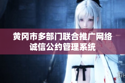 黄冈市多部门联合推广网络诚信公约管理系统