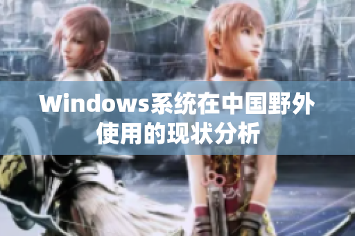 Windows系统在中国野外使用的现状分析