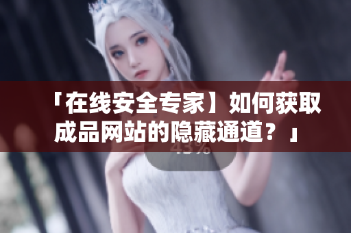 「在线安全专家】如何获取成品网站的隐藏通道？」